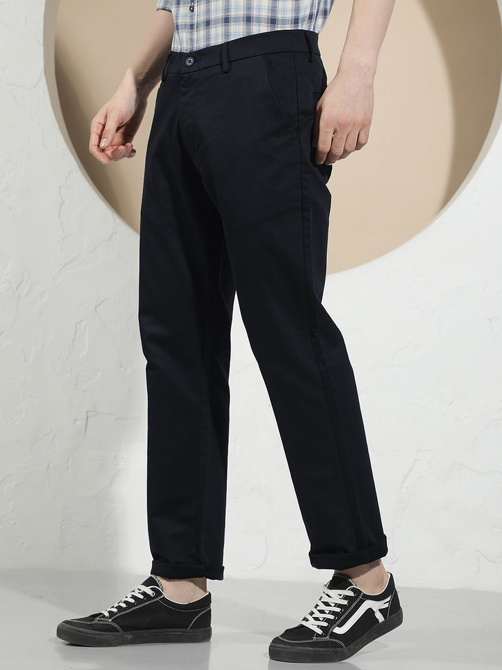 Contemporary Midnight Navy Navy Blue Trousers