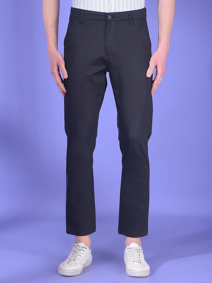 Black Jacquard Trousers