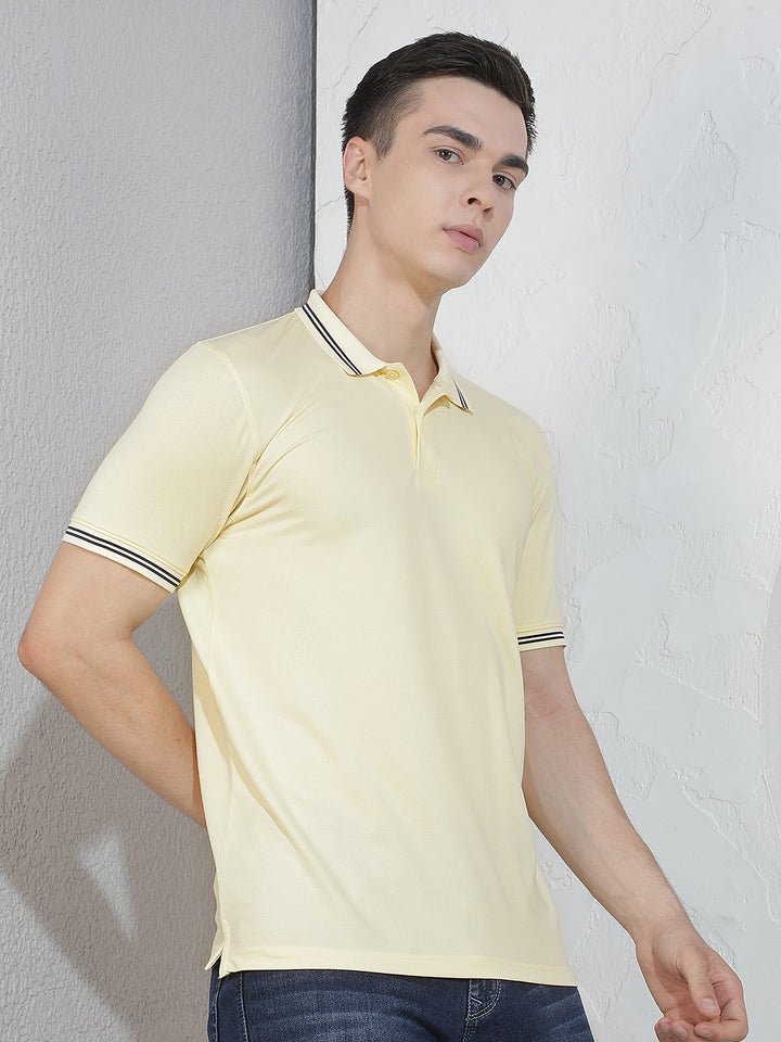 Urban Golden Yellow Polo T-Shirt