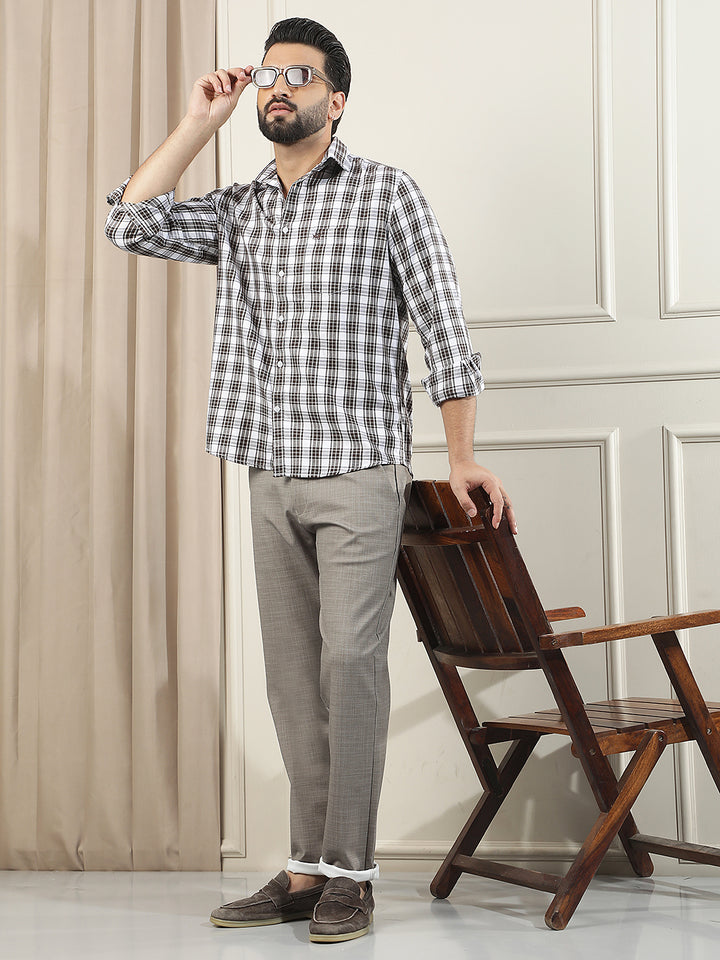 Urban Midnight Black Checked Shirt