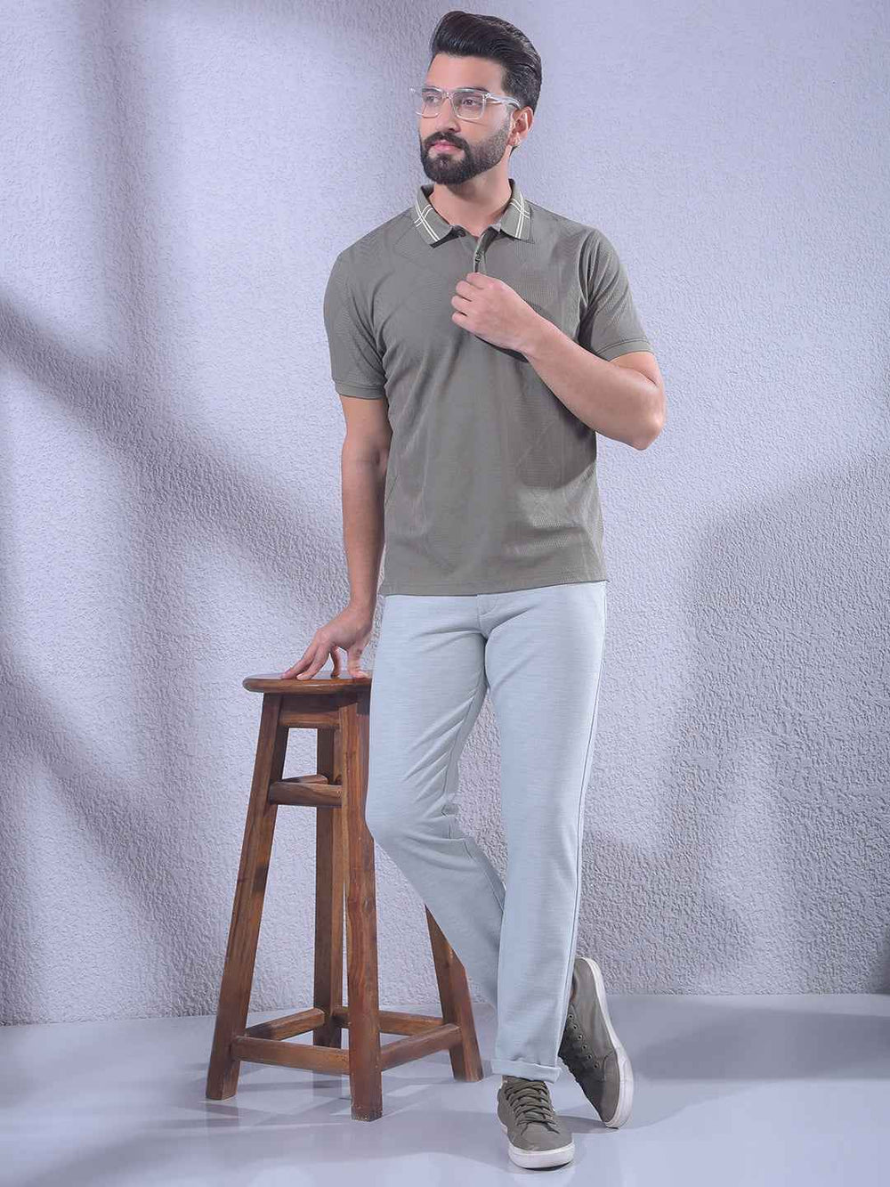 Green Chinos Trousers