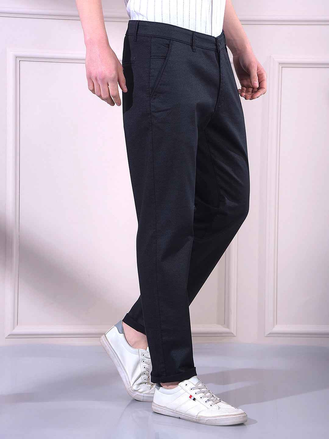 Black Printed Trousers