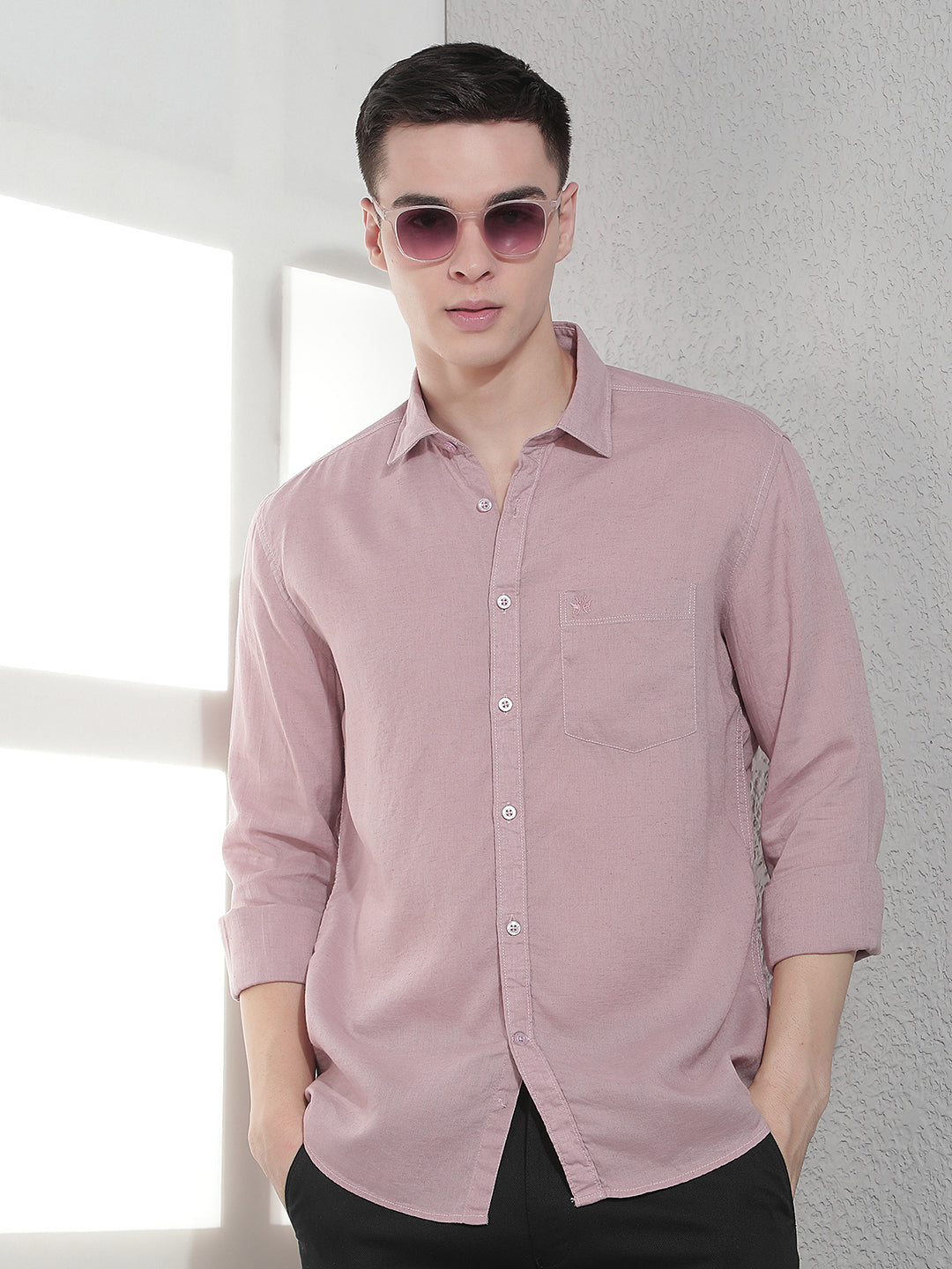 Pink Linen Shirt