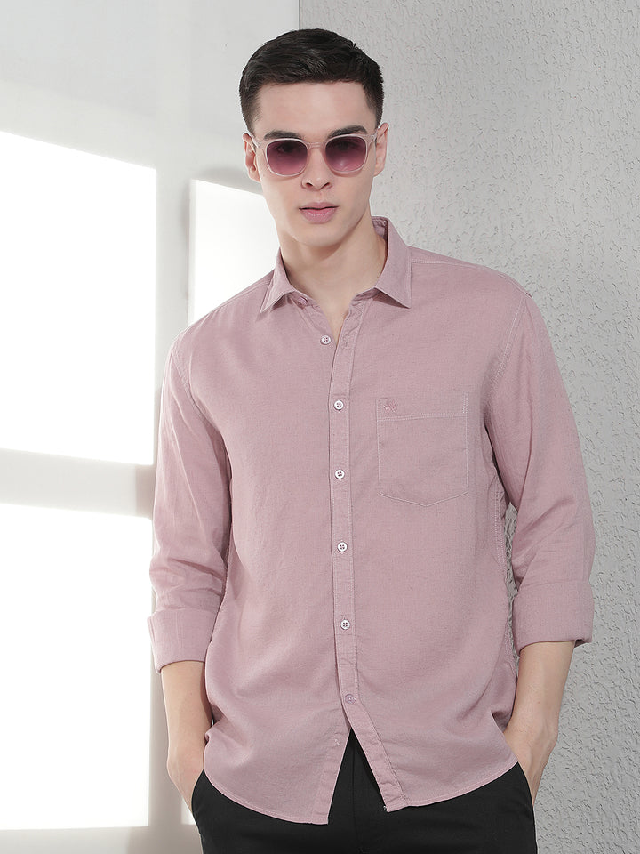 Pink Linen Shirt