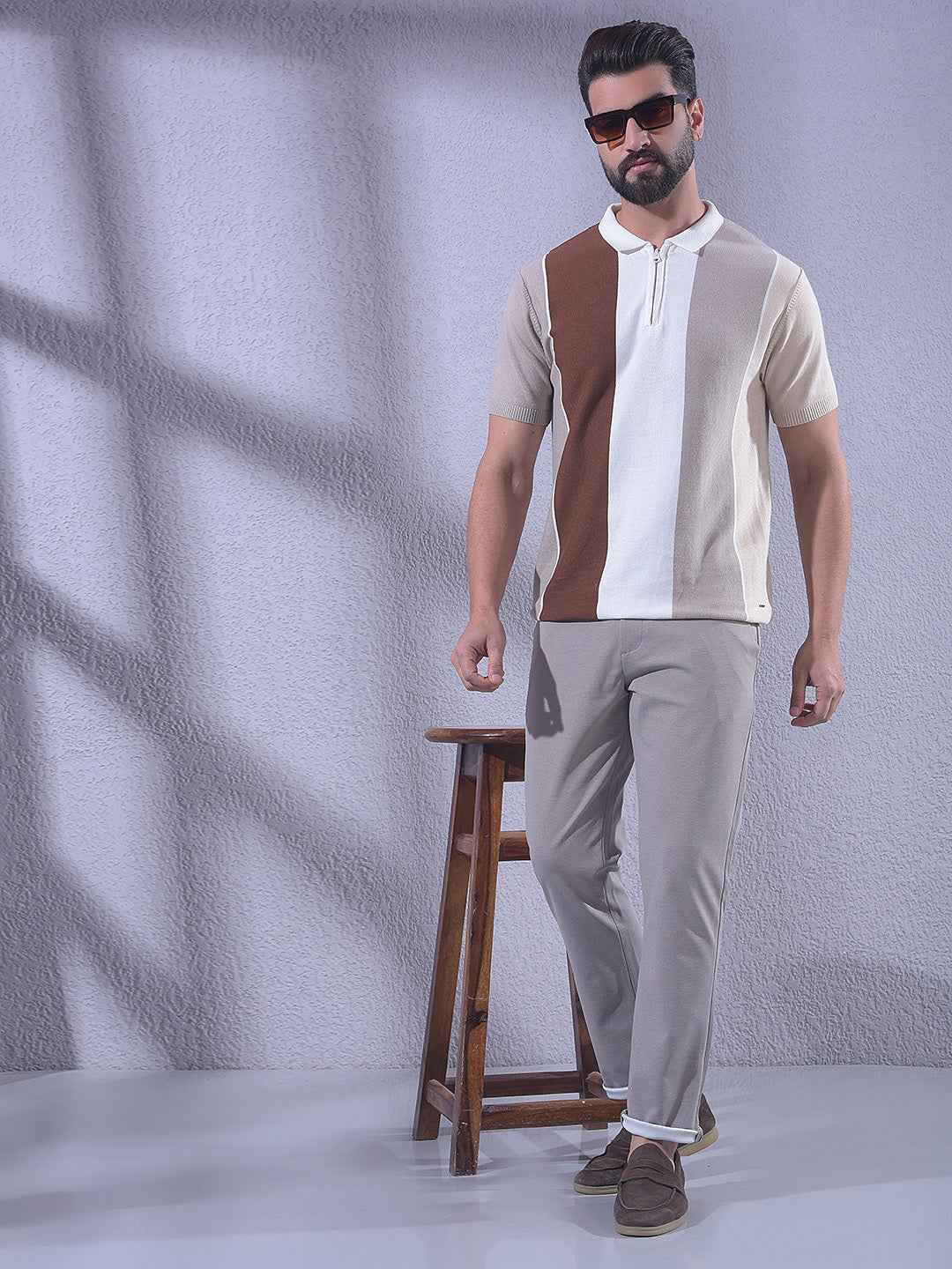 Khaki Knitted Trousers