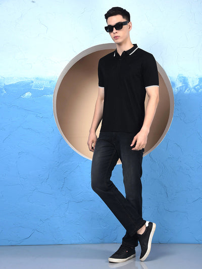 Sleek Silhouette Black Straight Jeans