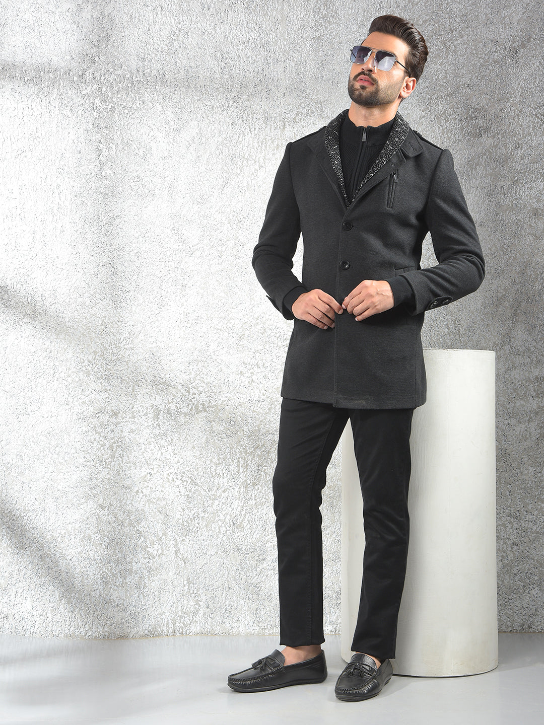 Timeless Black Classic Overcoat