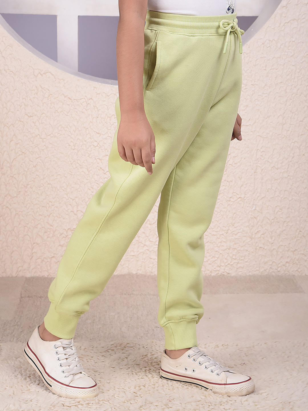 Lime Glow Relaxed Joggers