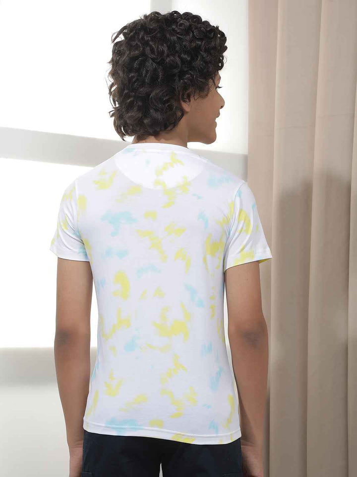 Multi-Color Splash Statement T-Shirt