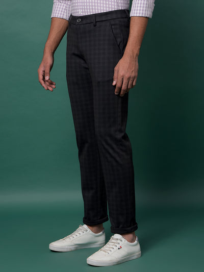 Dreamy Black Checked Trousers