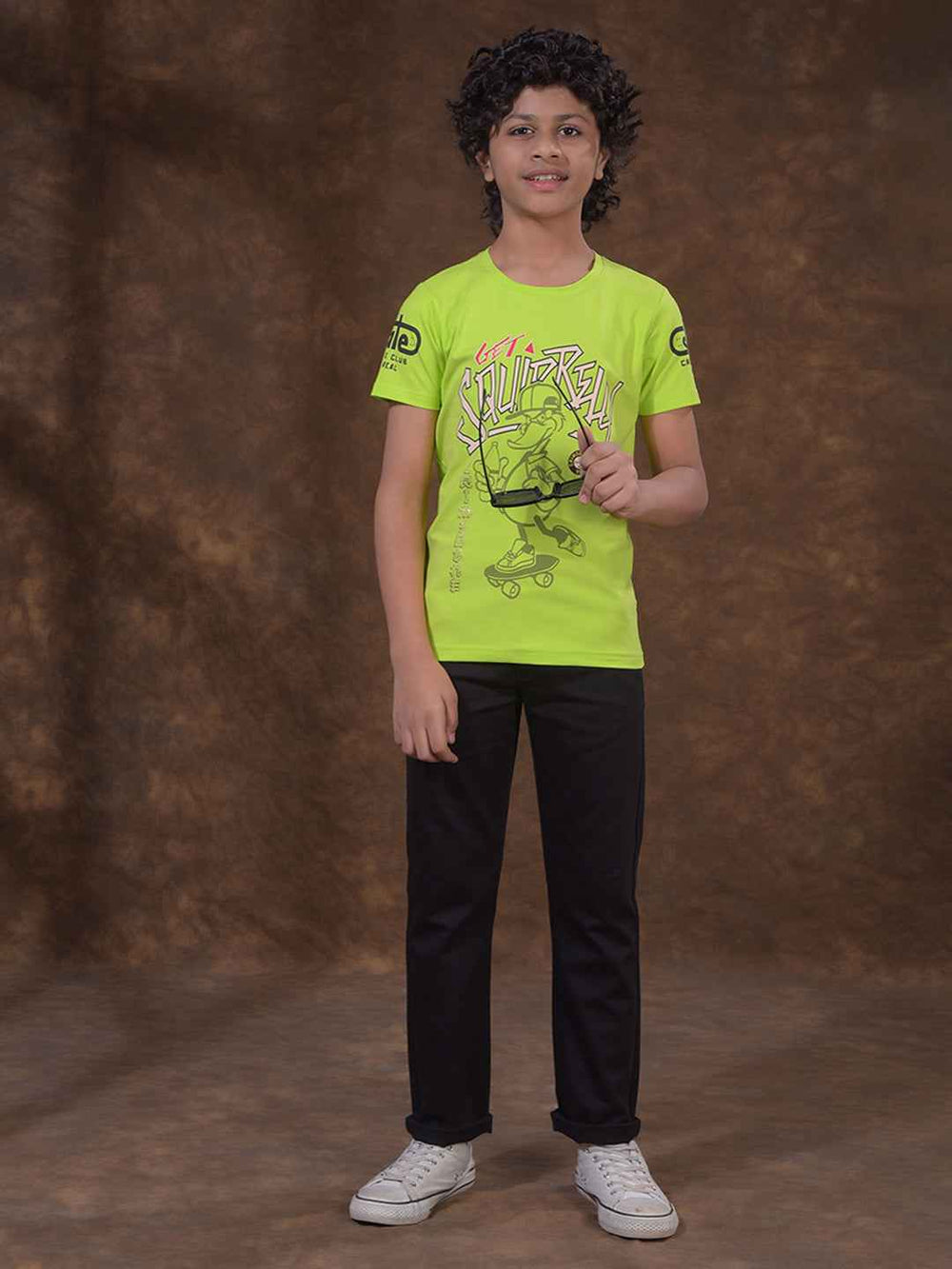 Green Graphic Print T-Shirt
