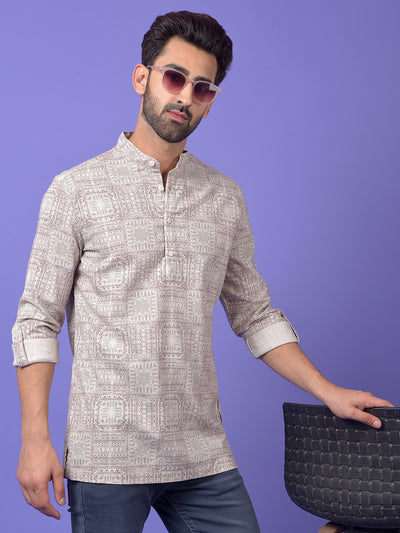 Olive Printed Kurta