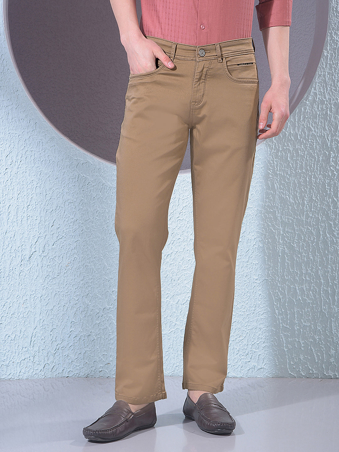 Khaki Straight Jeans