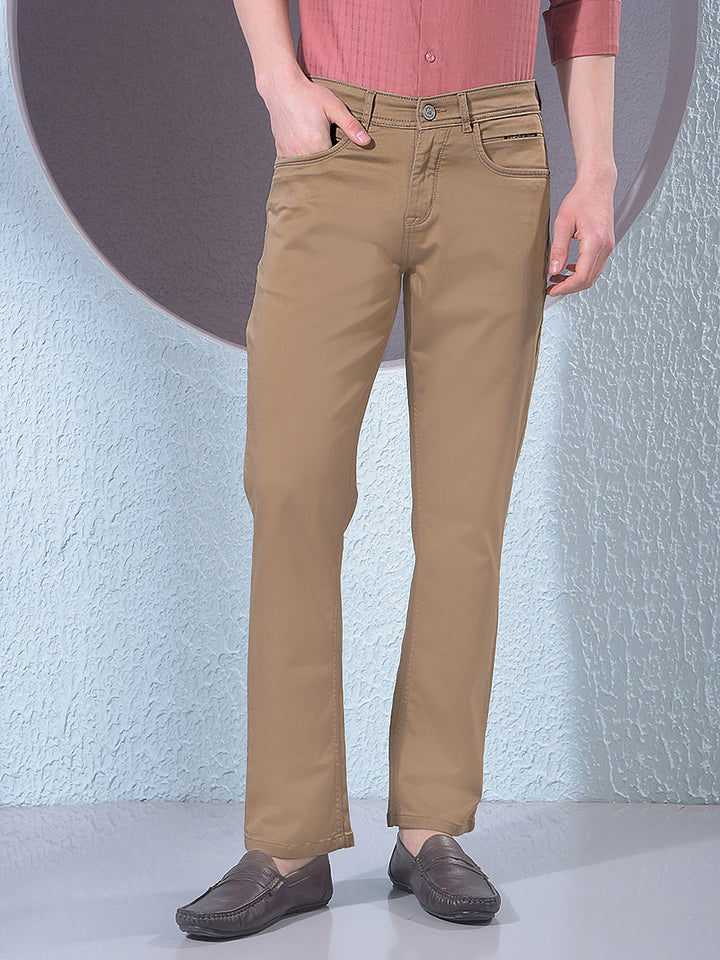 Khaki Straight Jeans