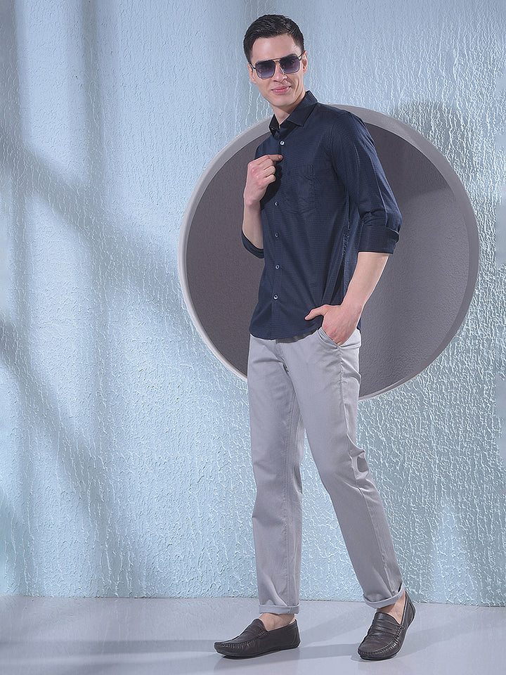 Classic Navy Blue Shirt