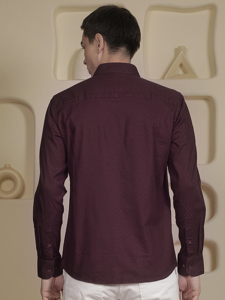 Structured Deep Wine Shirt