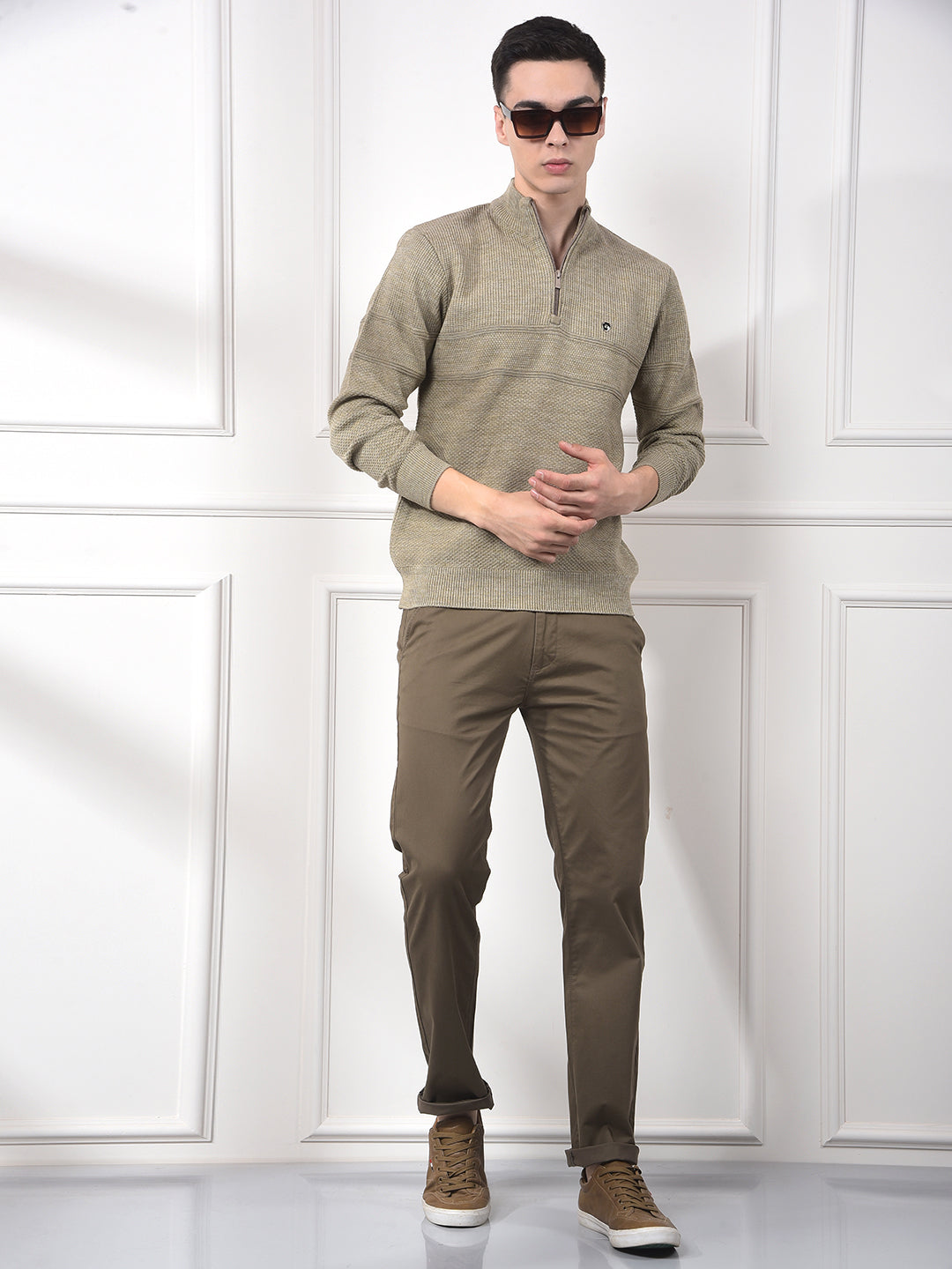 Lightweight Beige Knitted Sweater