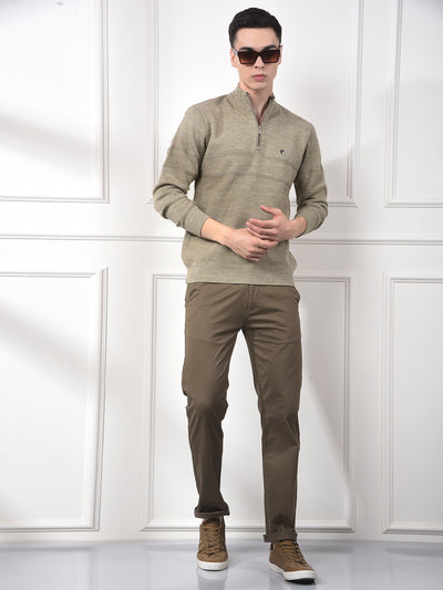 Lightweight Beige Knitted Sweater