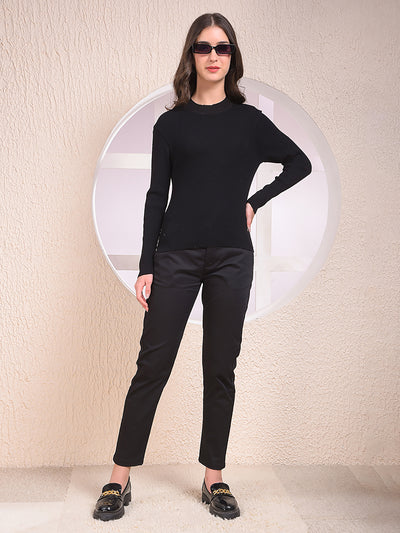 Black High Neck Sweater