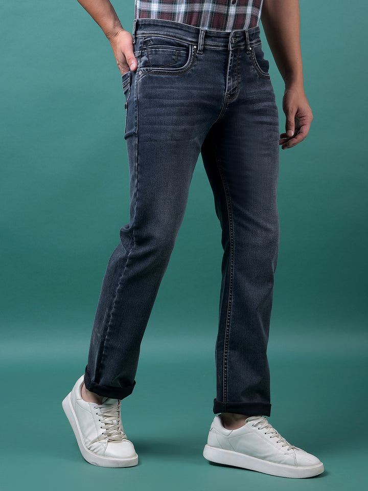 Carbon Grey Clean Look Jeans