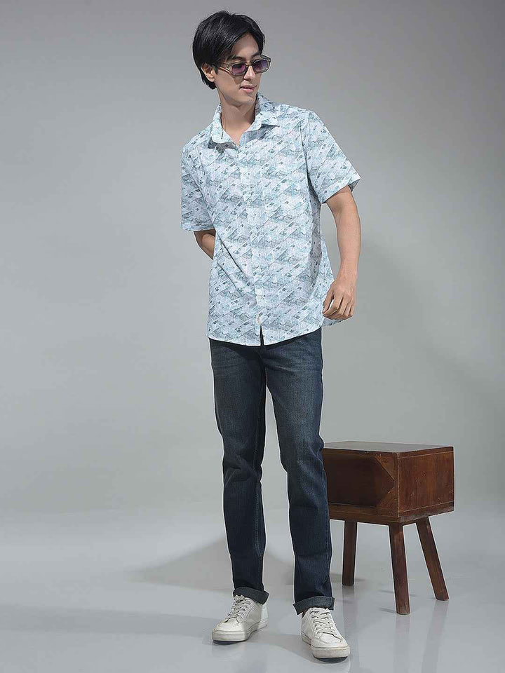 Green Urban Printed Shirt