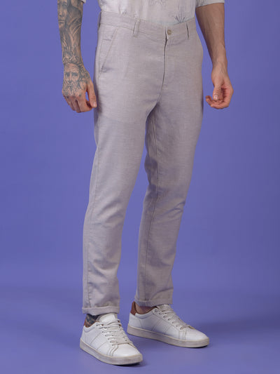 Grey 100% Cotton Trousers