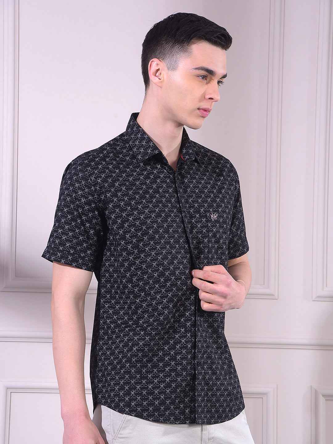 Black Printed Shirt
