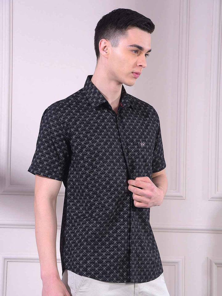 Black Printed Shirt