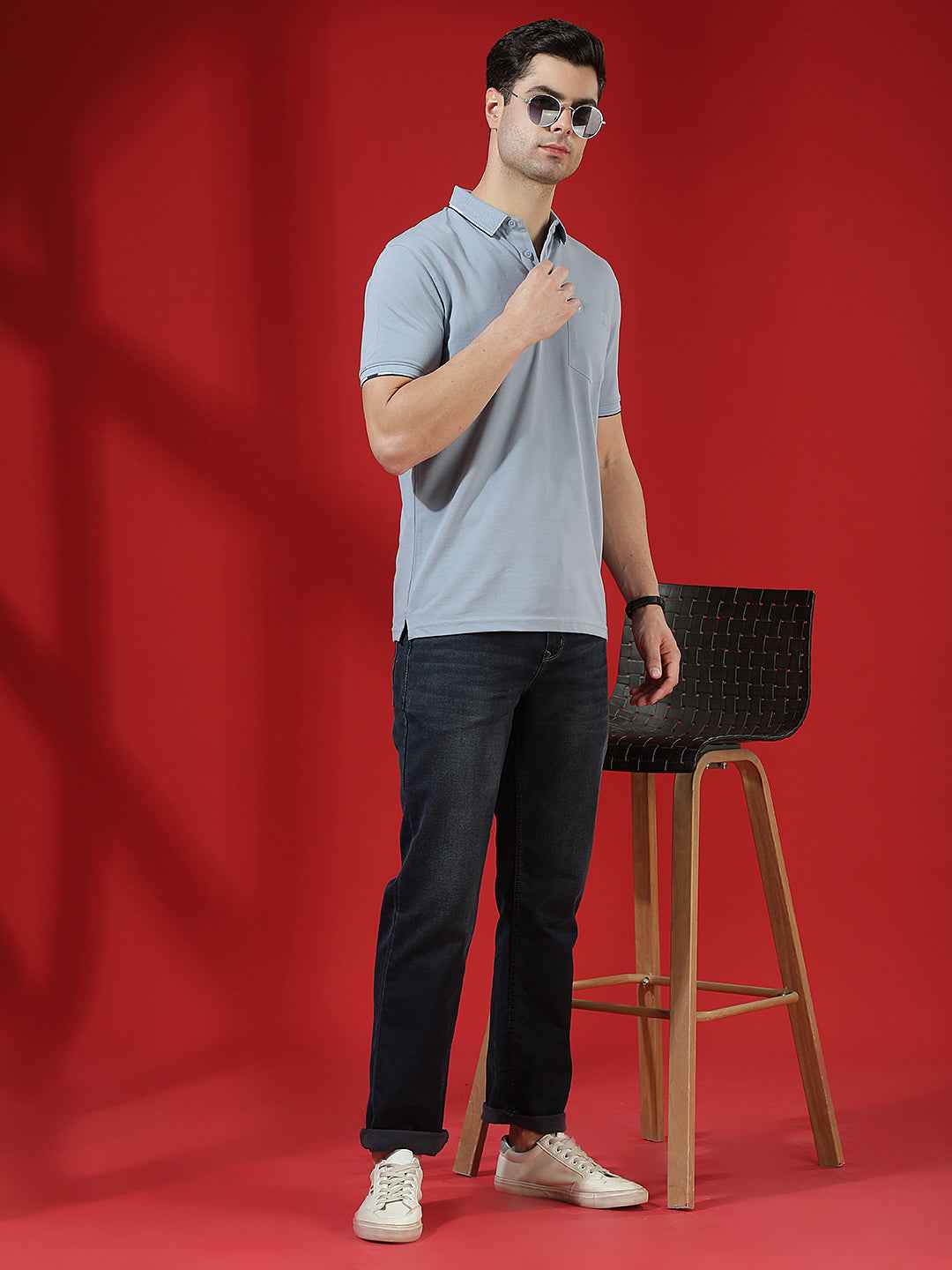 Ocean Blue Classic Polo T-Shirt