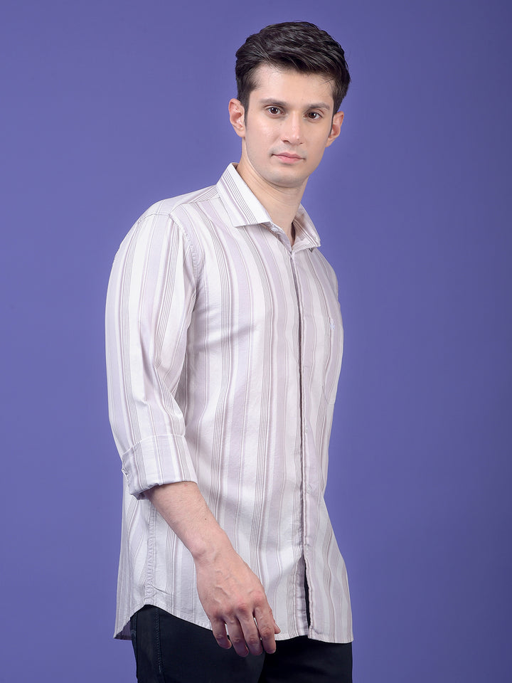 Blue Floral Print 100% Cotton Shirt
