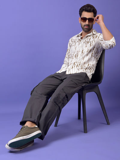 Grey Cargo Trousers