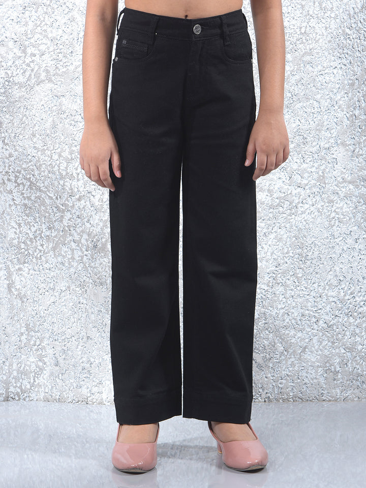 Dynamic Black Wide Leg Jeans