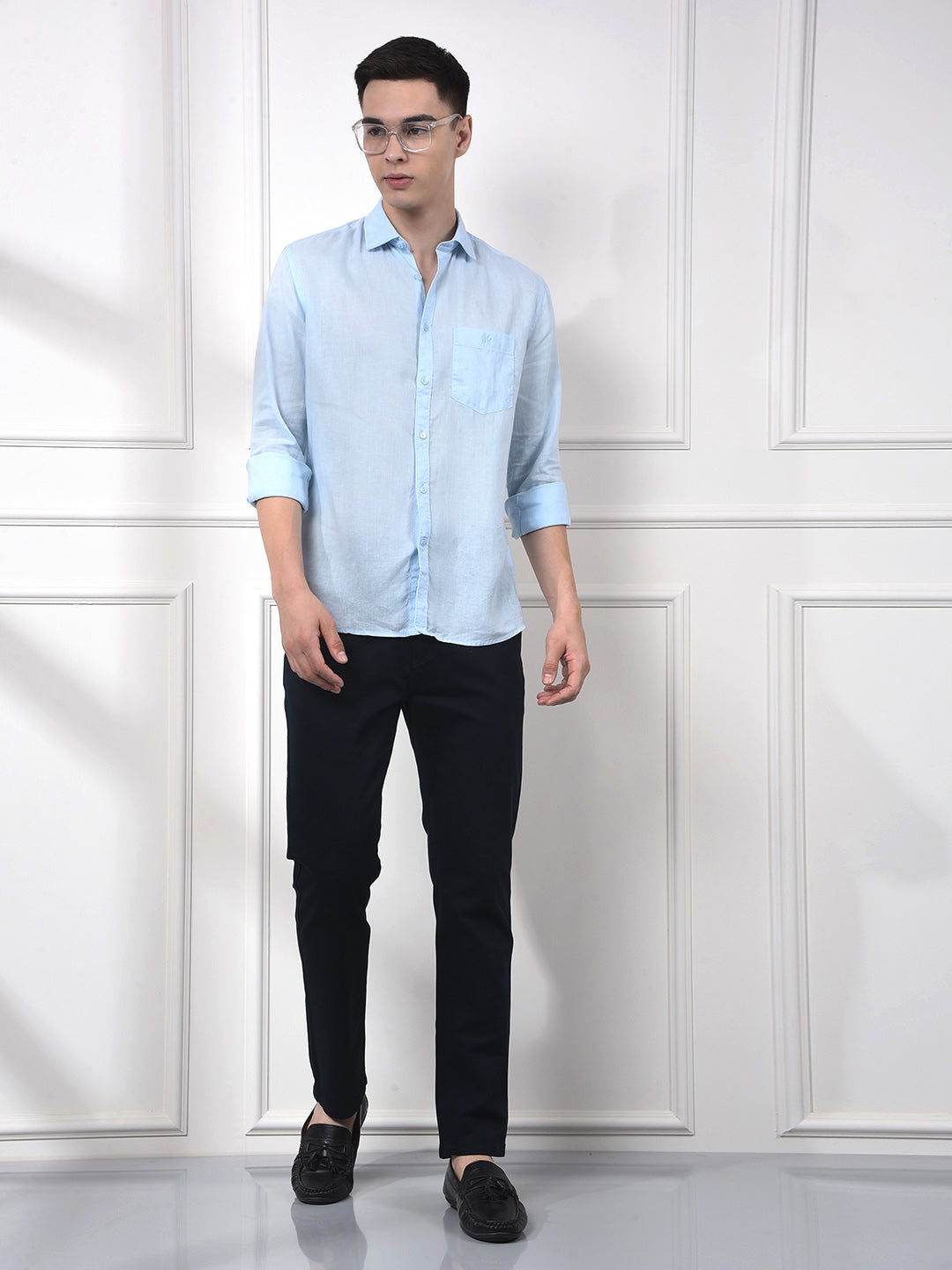 Coastal Linen Soft Blue Shirt