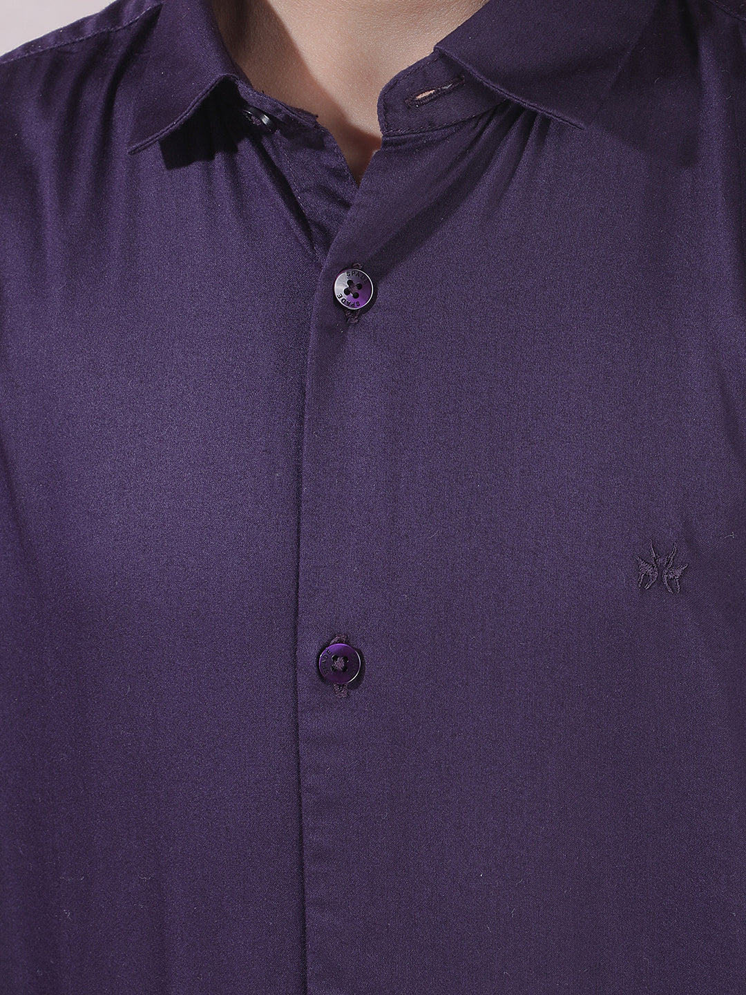 Purple 100% Cotton Shirt