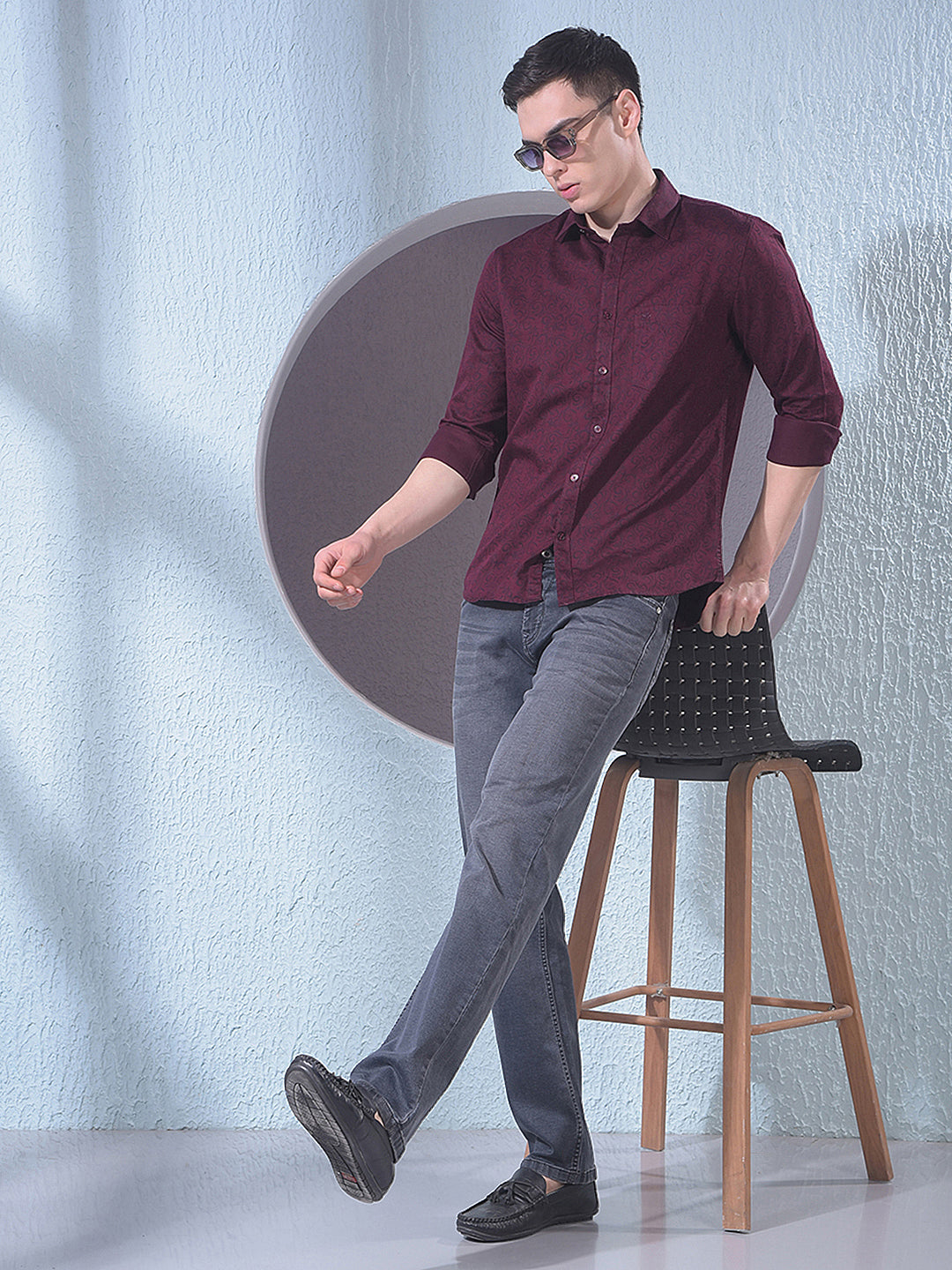 Stone Grey Classic Straight Jeans