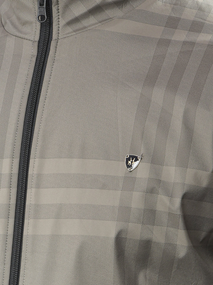 Grey Checked Reversible Jacket