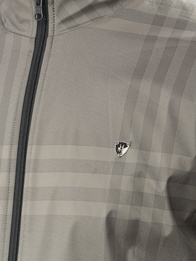 Grey Checked Reversible Jacket