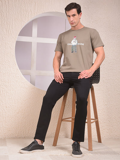 Olive Graphic Print T-Shirt