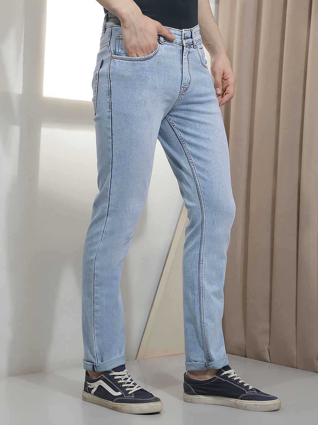 Classic Light Blue Washed Jeans