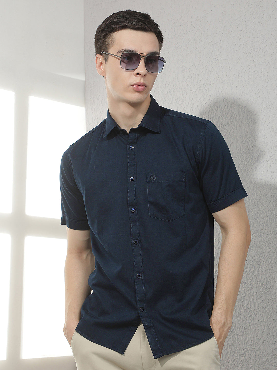 Luxe Royal Navy Navy Blue Shirt