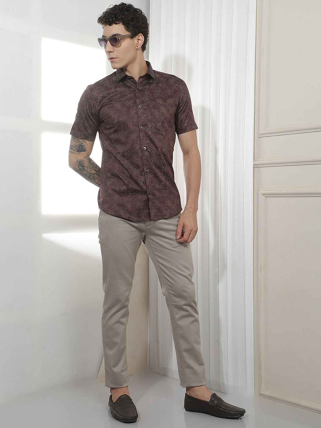 Classic Beige Casual Trousers