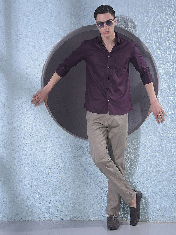 Rich Wine Casual Shirt