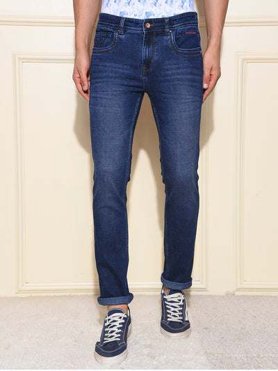 Sleek Cotton Blue Jeans