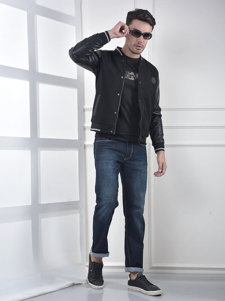 Black Classic Varsity Jacket
