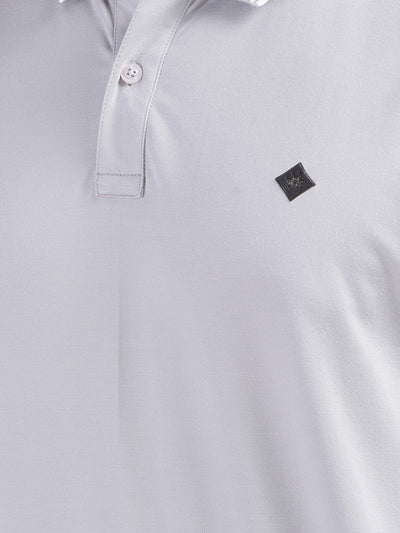 Grey Polo-Neck T-Shirt
