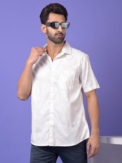 White Printed Shirt