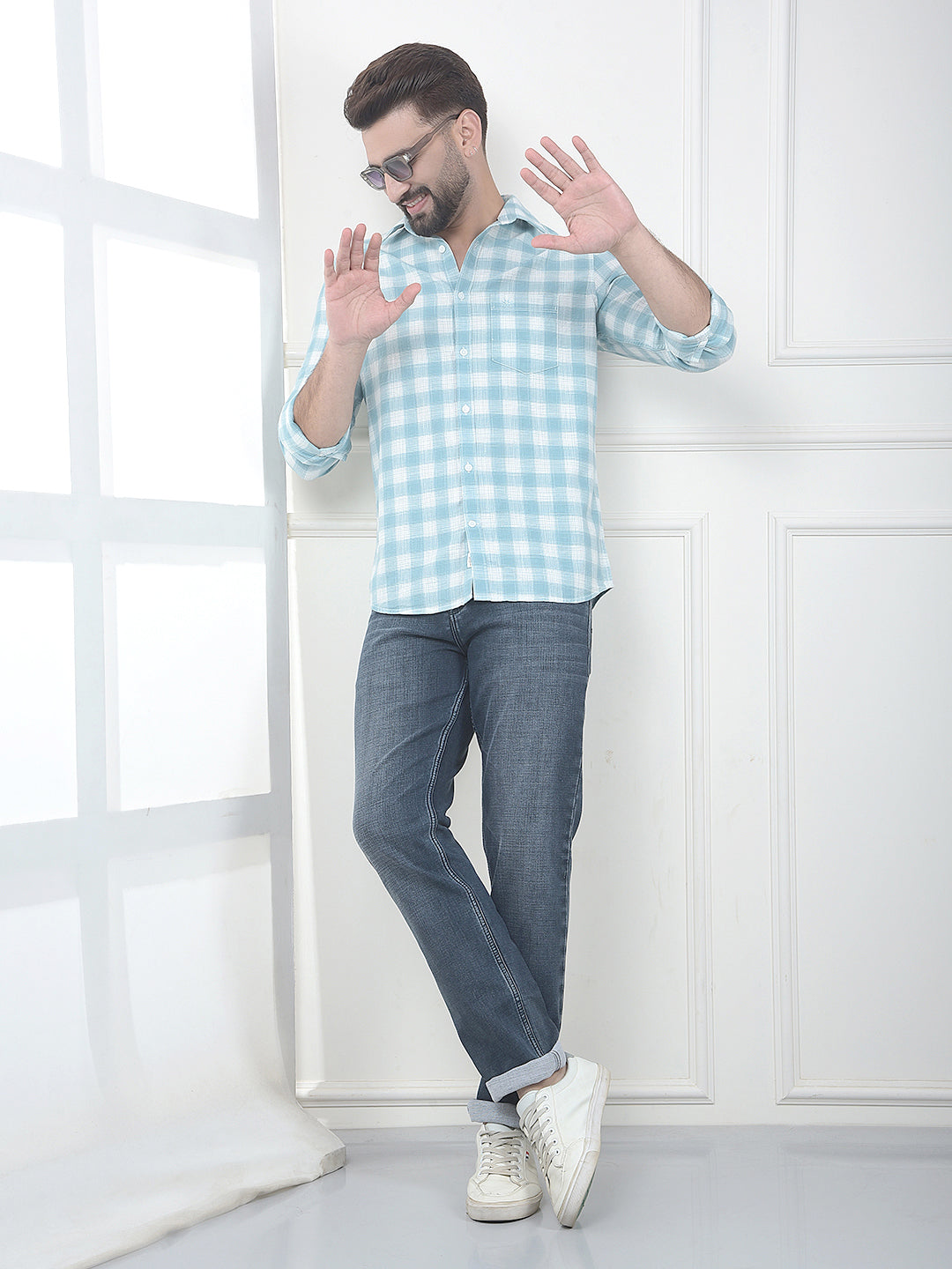 Sage Green Stretch Jeans