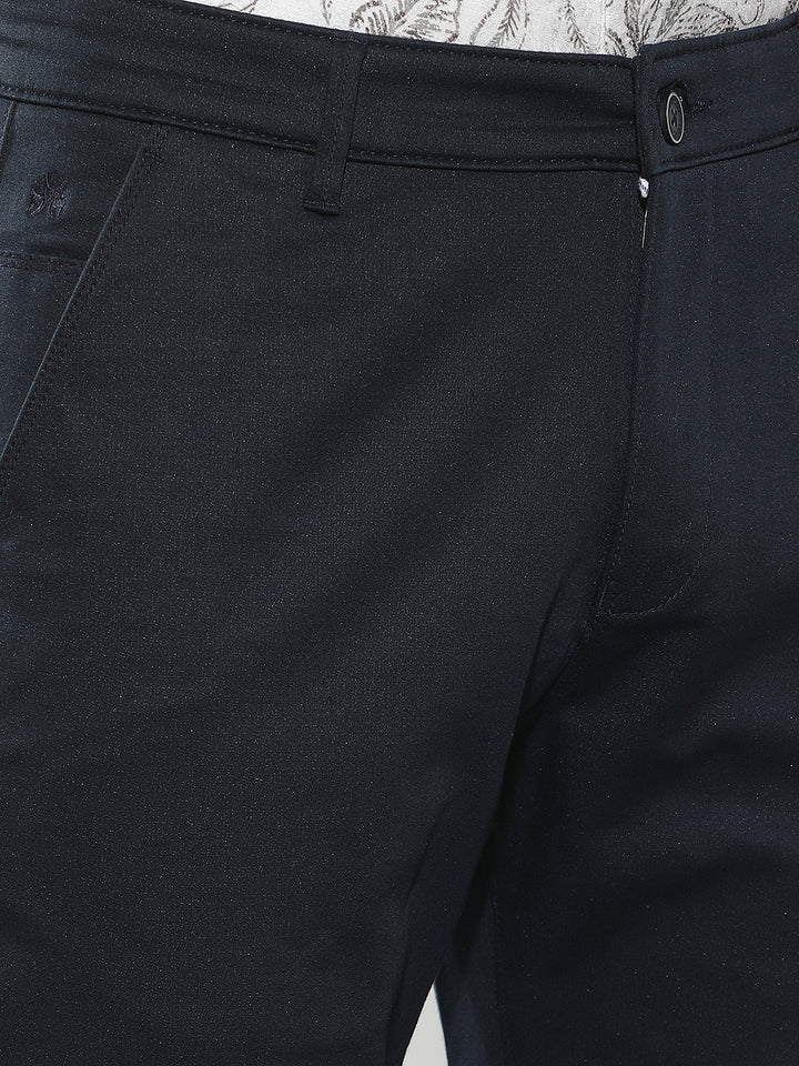 Navy Blue Chino Straight Trousers