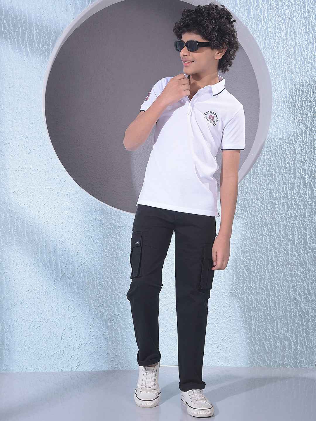 Black Street Utility Cargo Trousers