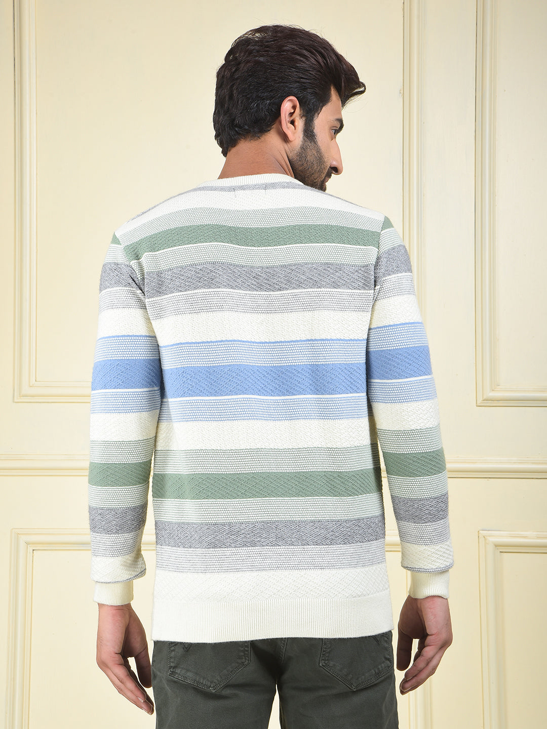 Multi-Color Horizontal Stripes Sweater